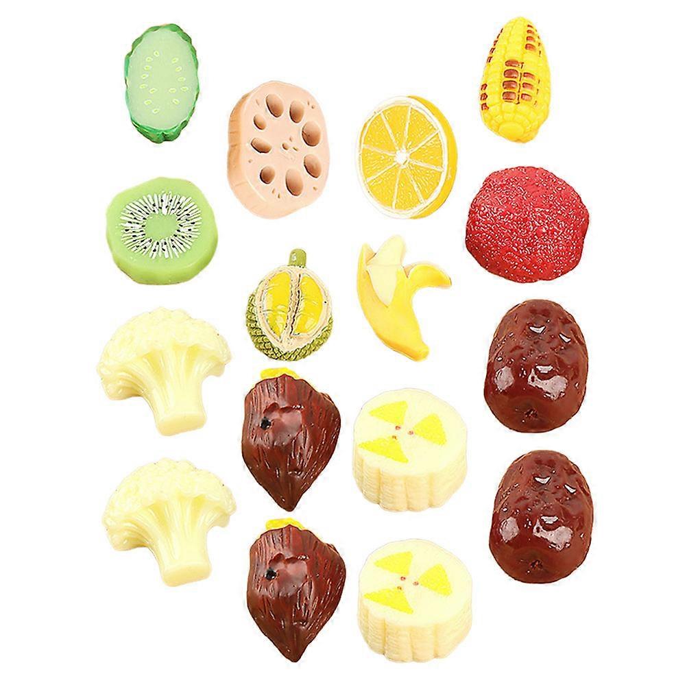 1 Set Realistic Mini Resin Vegetable & Fruit Models for Home Decor, DIY Crafts, and Display – Lifelike Mixed Style Figurines