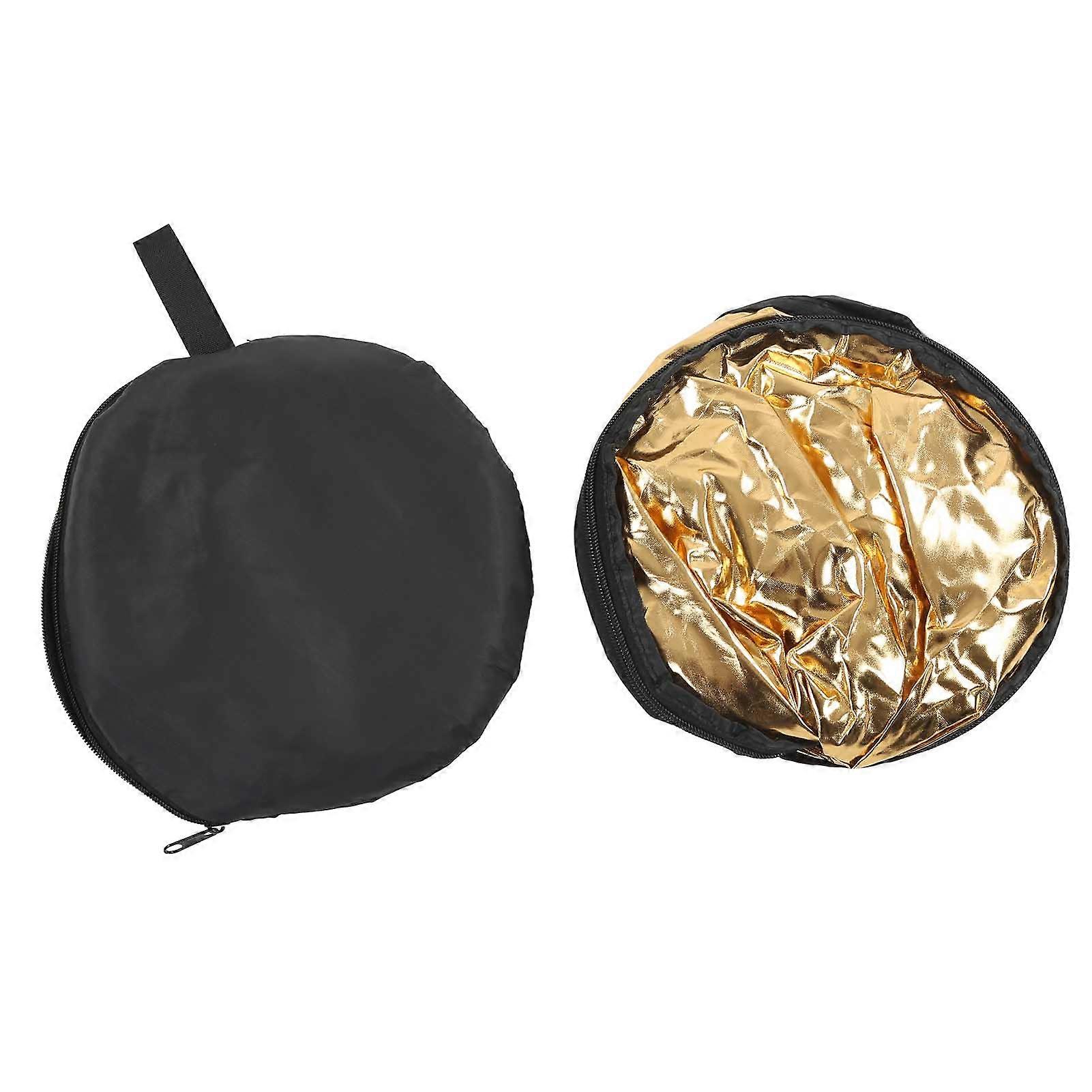 5 in 1 Photography Light Reflector Collapsible Lighting Round Reflector with Storage Bag for Photo Studio Live Broadcast 80cm / 31.5in