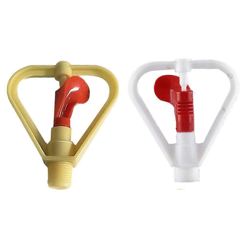 فوهة رذاذ الحديقة مع سقي أوتوماتيكي بلاستيك أصفر لرش وتبريد مساحة كبيرة 2 قطعة