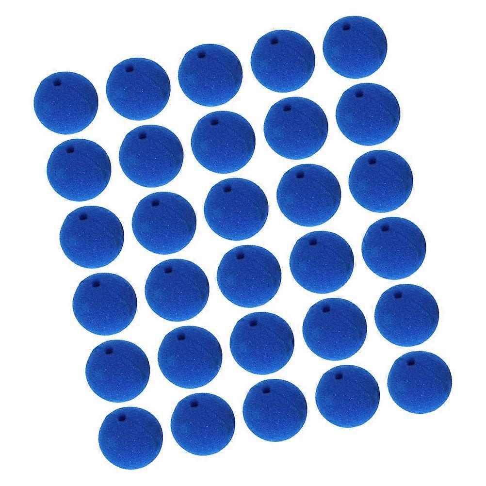 30pcs Blue Sponge Clown Nose for Adults – Soft Foam Props for Halloween, Cosplay, Carnival, Party, and Circus Decorations