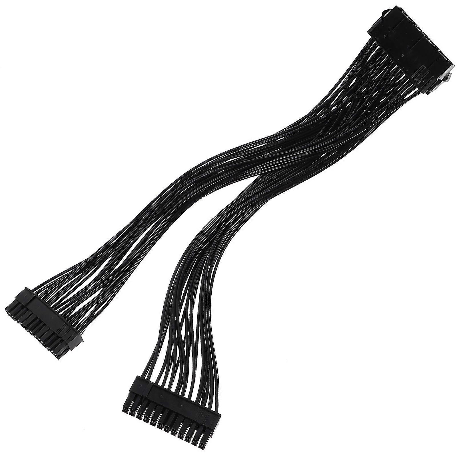 Power Supply Adapter For Motherboard Designed For Computer Builders With 24Pin To 24Pin Configuration Providing Dual Power Supply Support 1Pcs