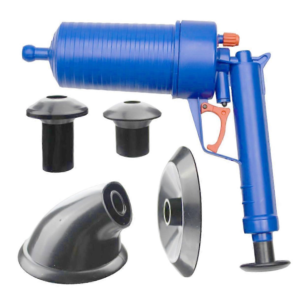 1 Set Pressure Pipe Unblocker for Clogged Toilets Sinks Effective Plunger