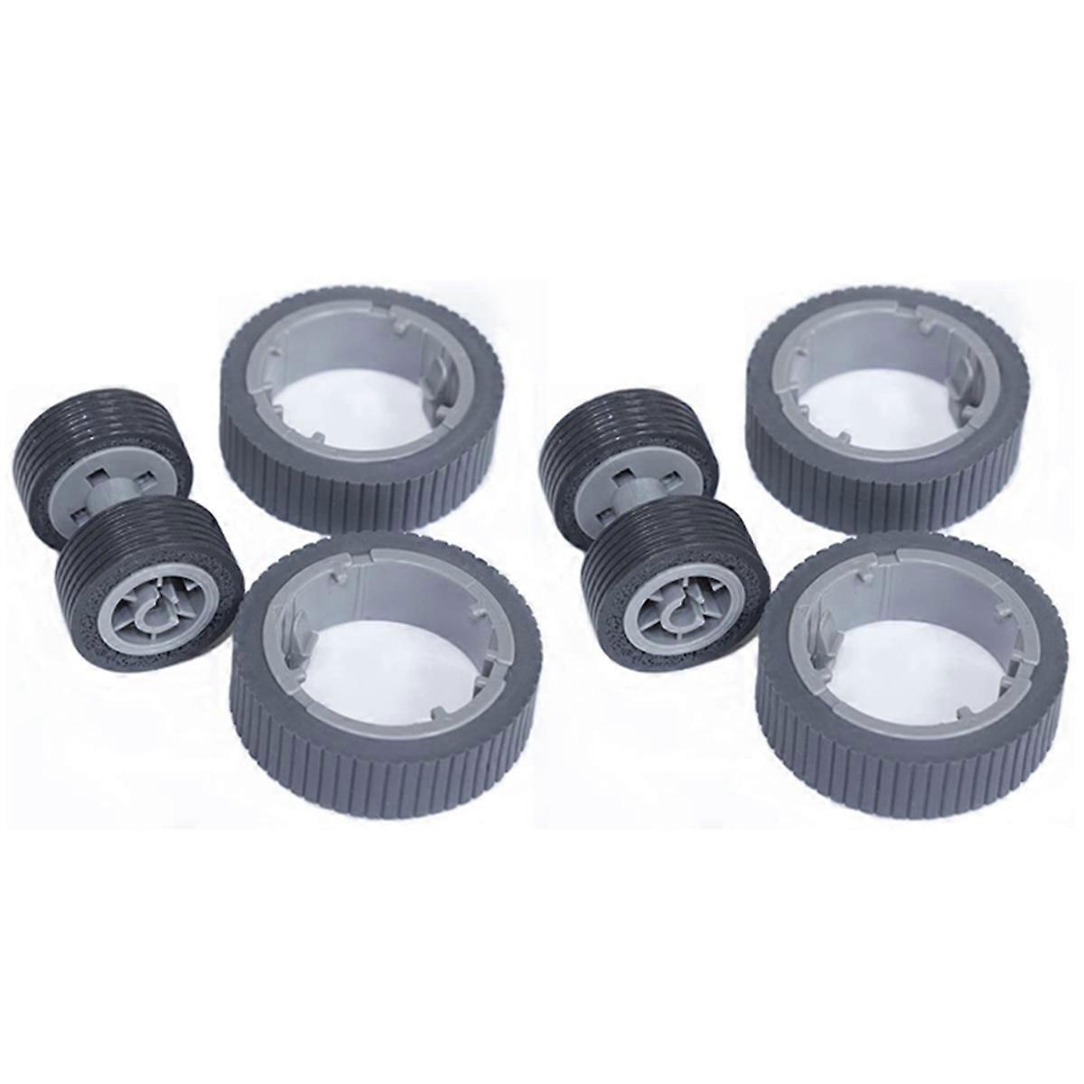 2X Pa03670 - 0001 Pa03670 - 0002 Consumable Set Pick Roller + Brake Roller PICKUP Roller for Fi-7160