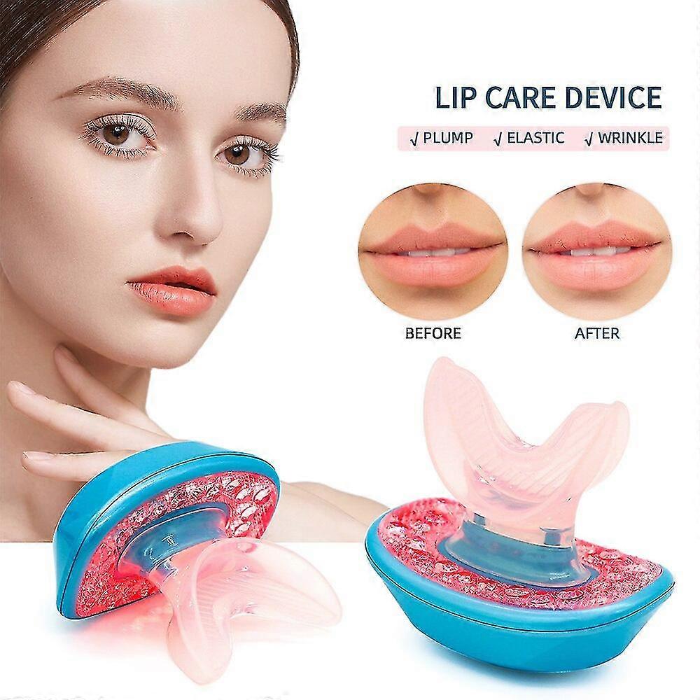 Lip Plumper Enhancer Fuller Lips Led Light Therapy Silicone Lip Plumper Device