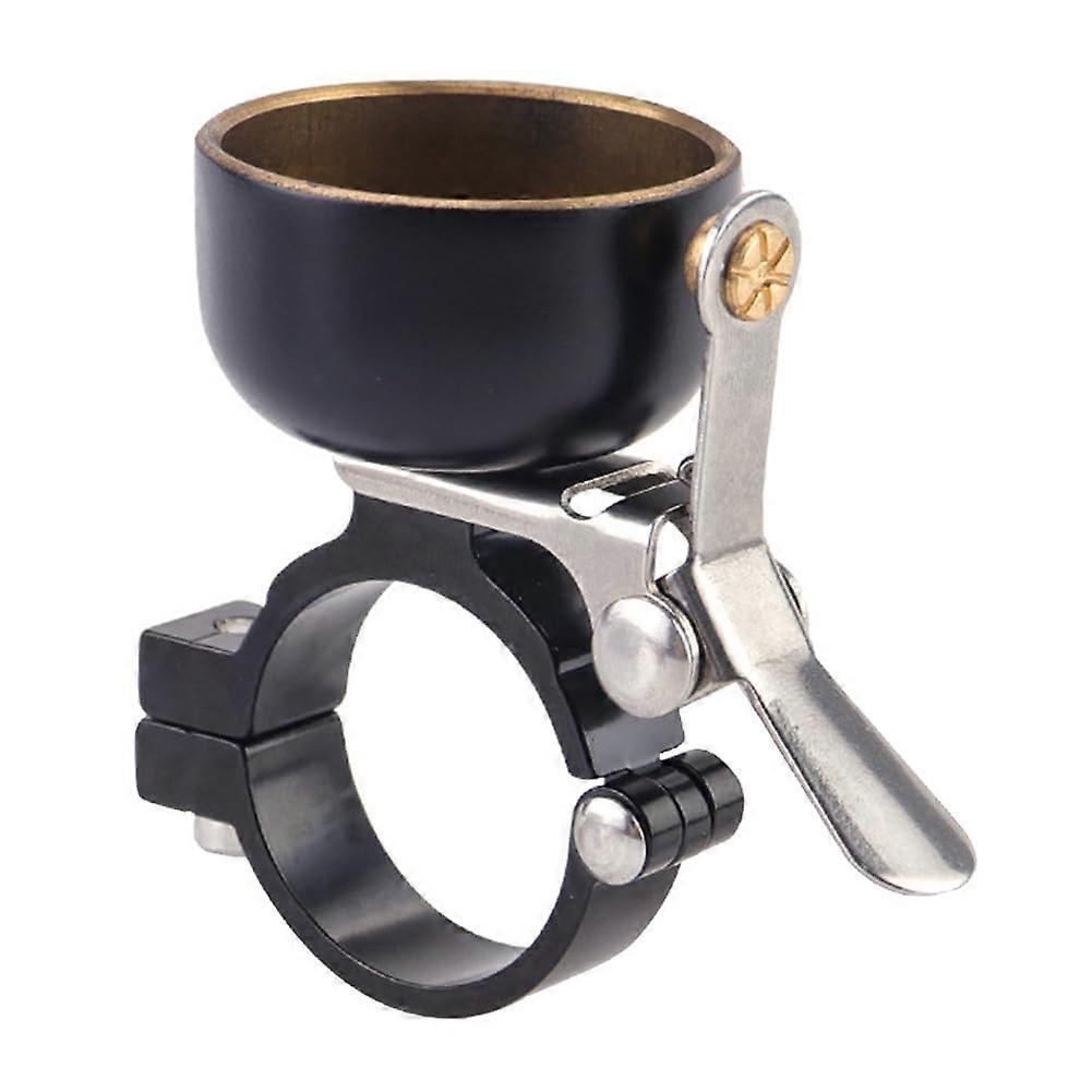 Retro Bicycle Bell with Clear Loud Sound, Durable Black Mountain Bike Horn, Easy Installation and Operation