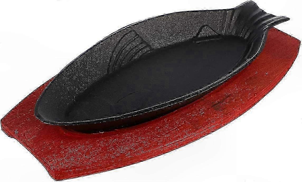 Durable Fish-Shaped Grill Pan for Steak and BBQ Cooking Plates Portable Non-Stick Frying Tool for Baking and Roasting