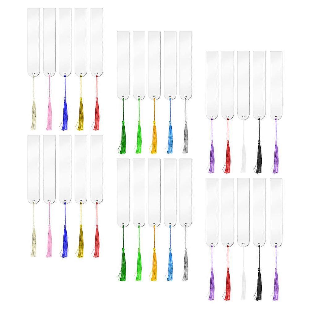 DIY Design Bookmark Kit With Colorful Tassels For Craft Enthusiasts And Book Lovers 14.00X2.50X0.10CM For Page Locator 80 Sets