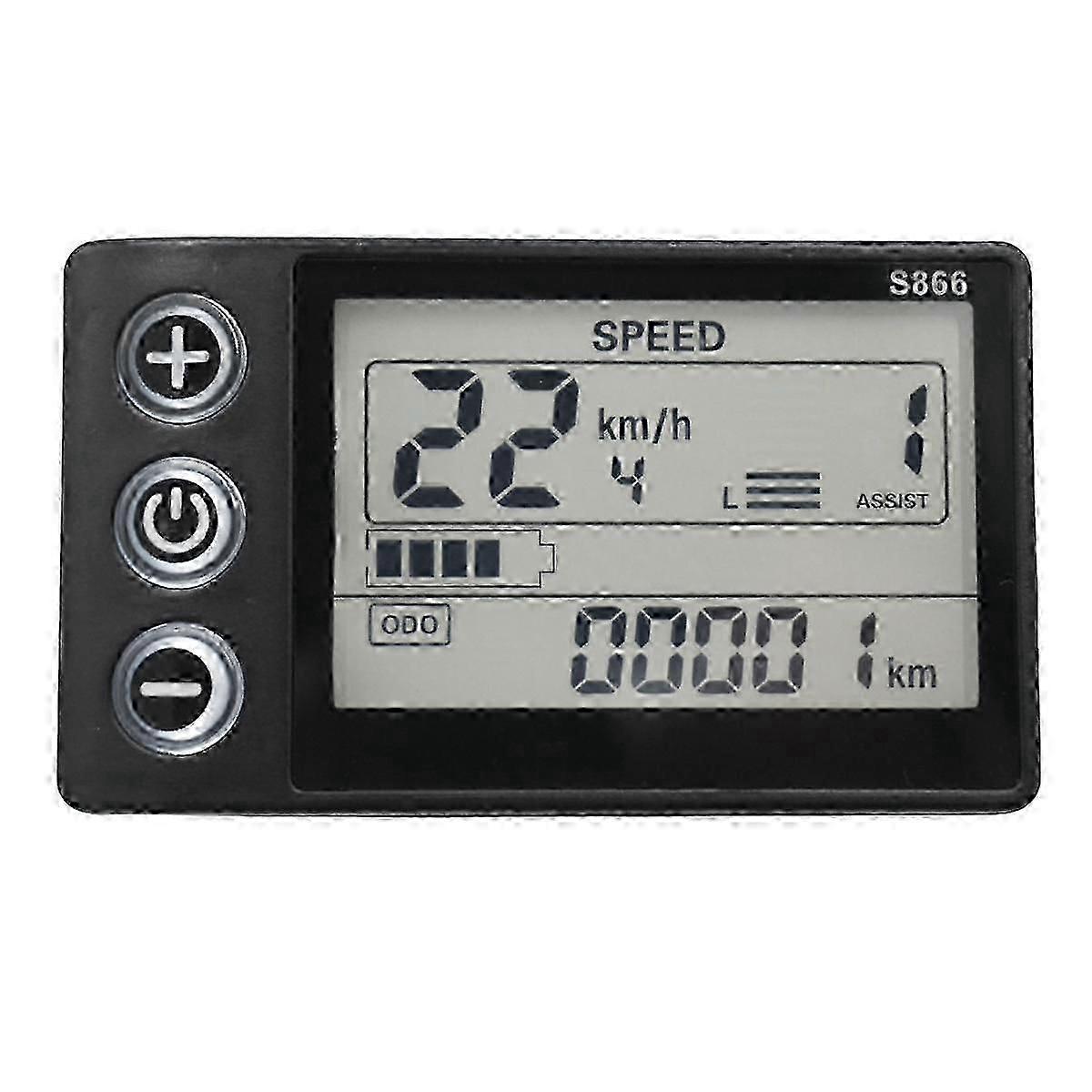 24V 36V 48V 60V S866 Controller Panel Dashboard Wasserdichtes Elektrofahrrad LCD-Display geeignet für Electric E