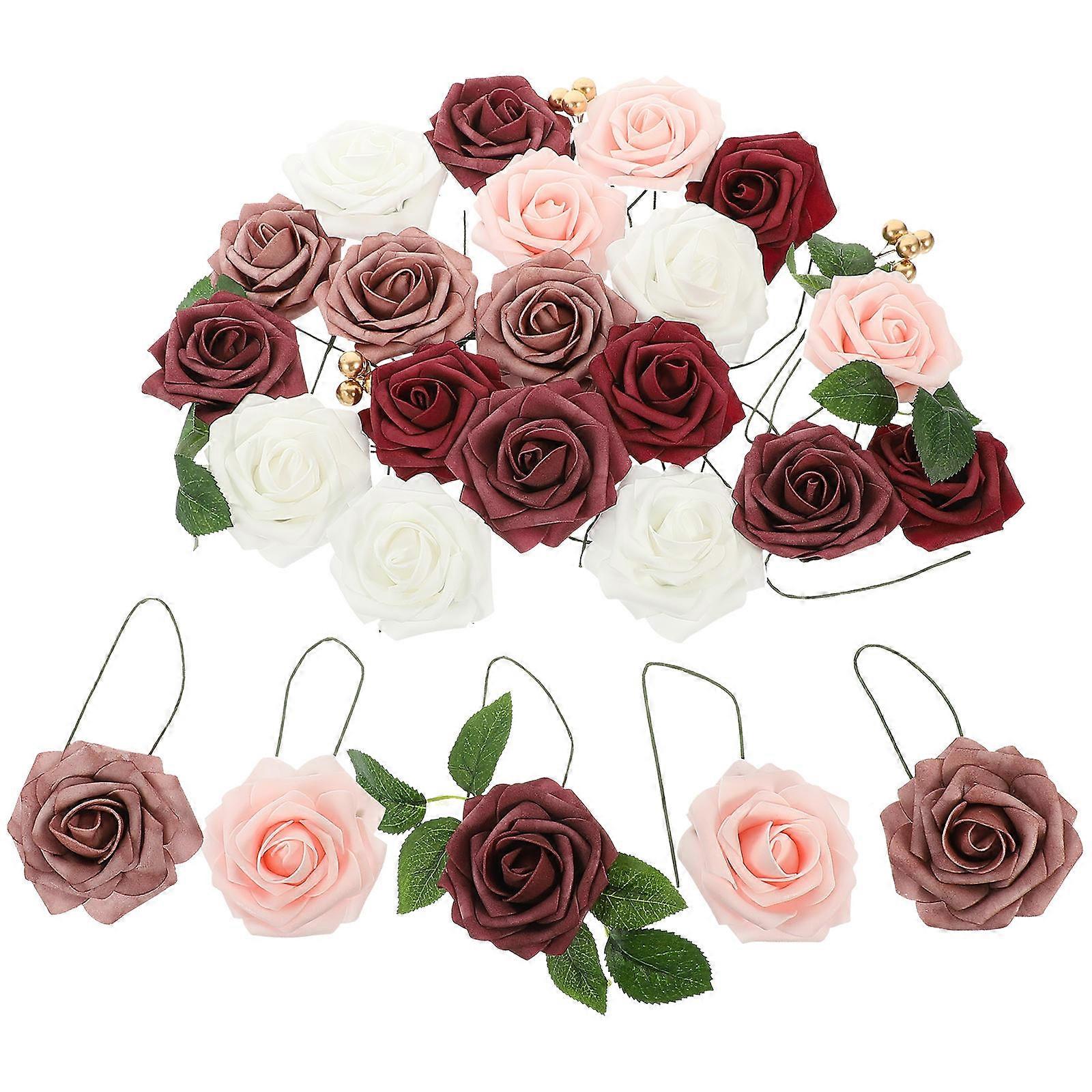 Artificial Flower for Valentine Simulated Rose Model Romantic Landscape Decoration 1 Set