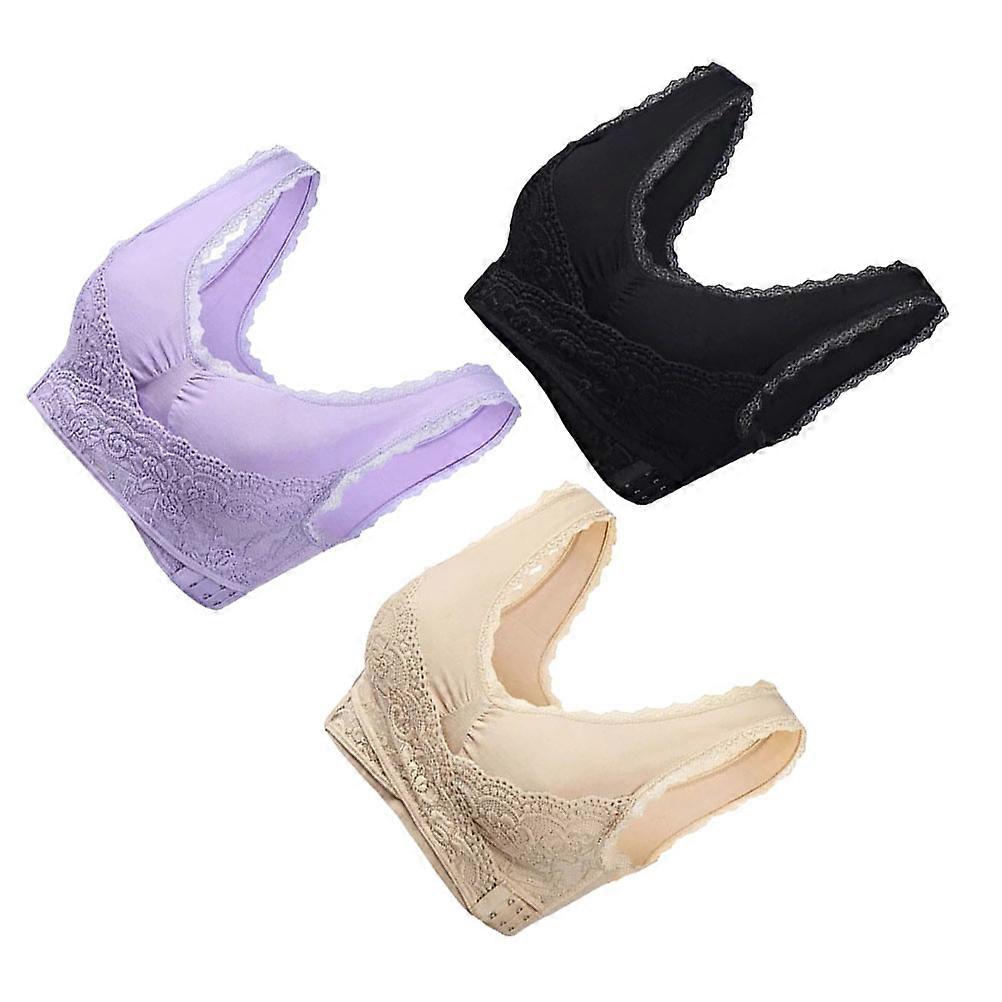 No Steel Ring Bra for Women Maximum Comfort with Nylon Material Assorted Color 2XL