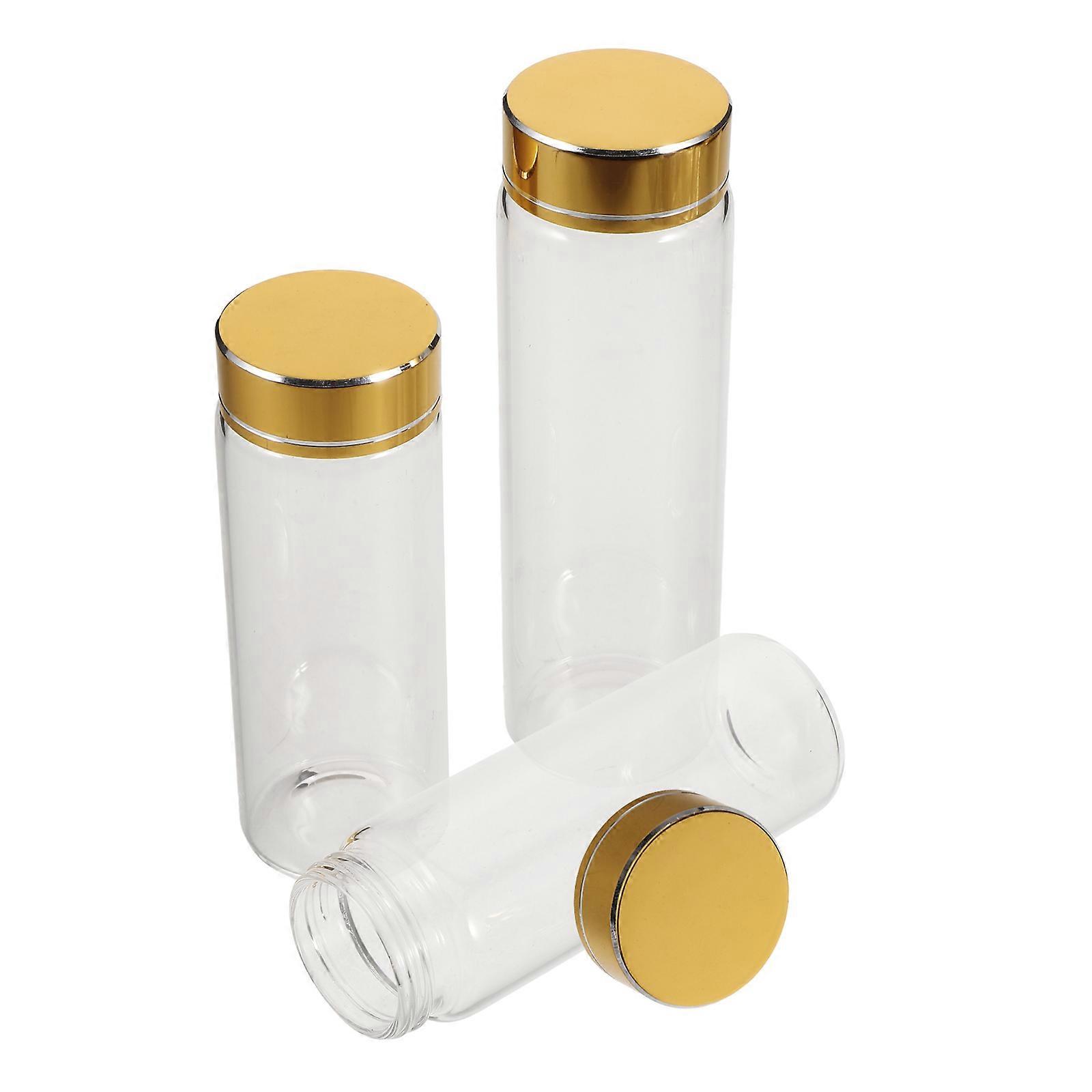 Clear Glass Test Tube Vials with Caps – 3pcs Versatile Wishing Containers for Craft Decor, Messages, and DIY Projects