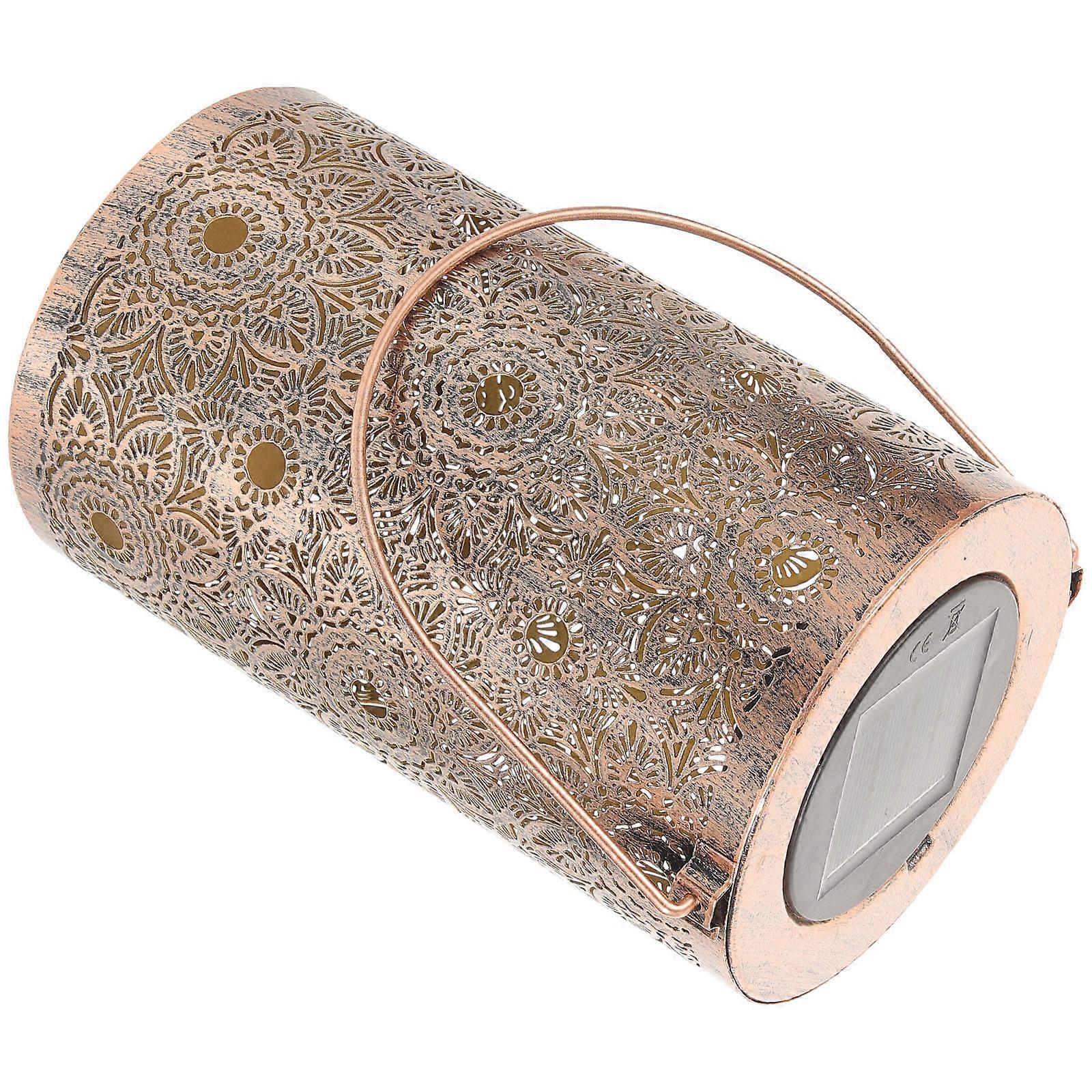 Outdoor Solar Lantern With Retro Design For Various Scenes 20X14Cm Durable And Splashproof 1Set