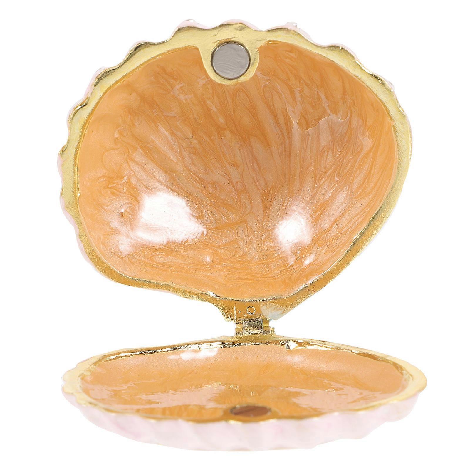 Artistic Design Seashell Jewelry Storage Case Suitable For Gift Occasions 1Set