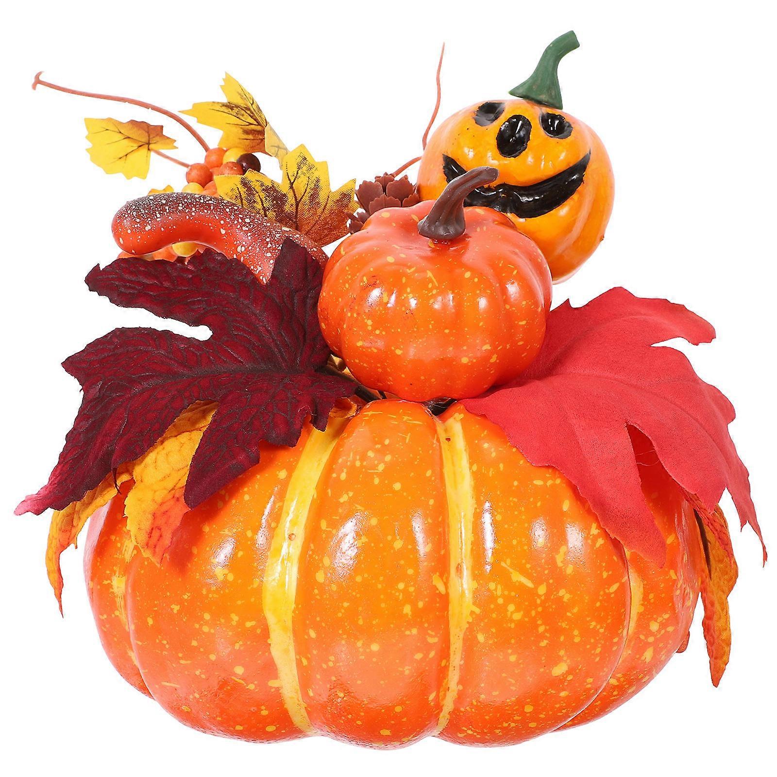 Orange Foam Pumpkin Decor for Halloween and Thanksgiving Adding Festive Touch to Coffee Table Lawn Kitchen Shop Windows