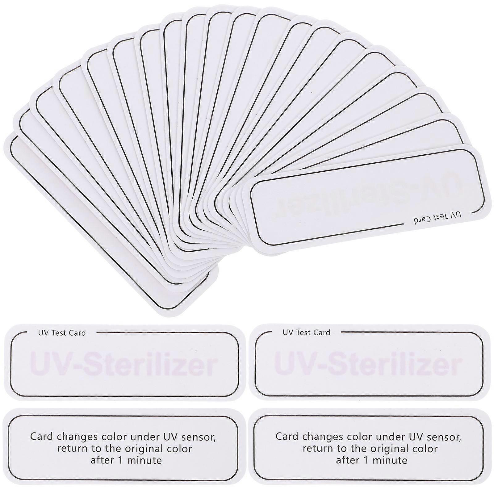 UV Intensity Test Cards Testing Equipment Travel UV Testing 7X2.2cm Multi 20Set