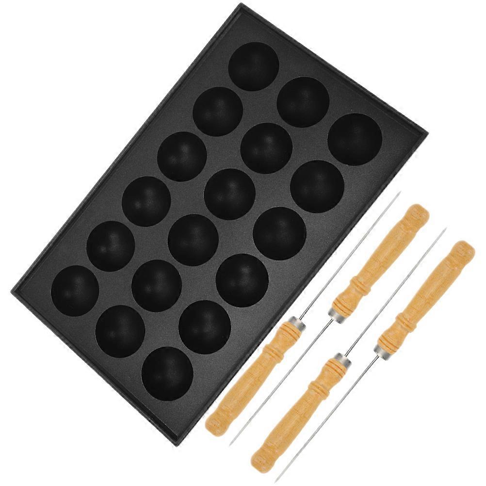 Non Stick Cavity Fish Ball Baking Tray, Octopus Ball Maker, Lightweight Bakeware for Quail Eggs, Easy to Clean Kitchen Cooking Plate