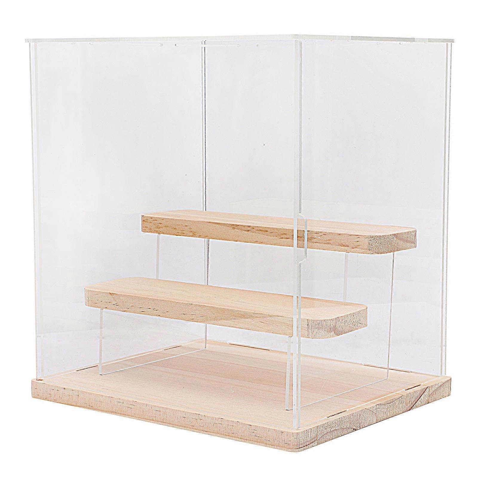 Showcase Figures Multi-layered Doll Display Rack For DIY Projects In Assorted Color With Protection 1Pack