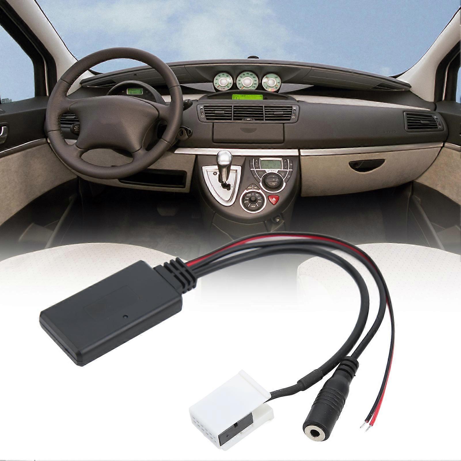 Car Bluetooth5.0 Wireless Module Black Handsfree Mic Replacement for Citroen C2 C4 C5 C6 C8