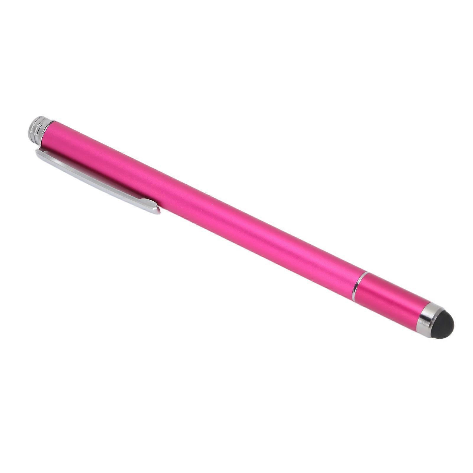 Stylus Pen 2 Functions Convenient Compact Portable Practical Touch Pens for IOS Tablet for Kindle for IPhoneRose Red 