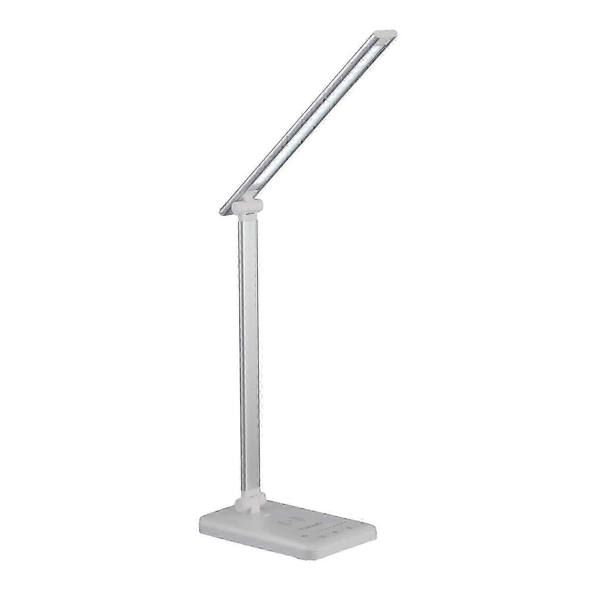LED Desk Lamp with Wireless Charger | 5-Level Dimmable Flexible Gooseneck | Capacitive Touch Swi YMX