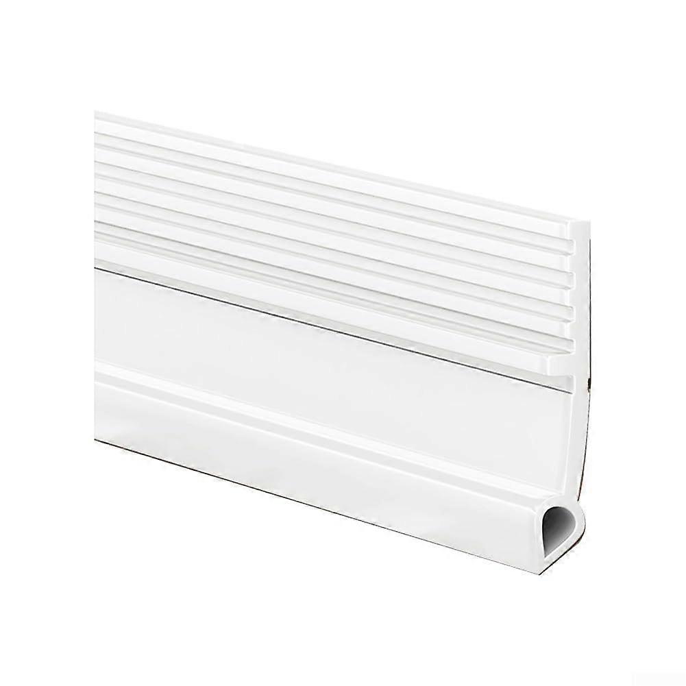 Soundproof Door Seal Strip, Effective Solution for Dust and Airflow Blocking at Bottom of Doors (White)