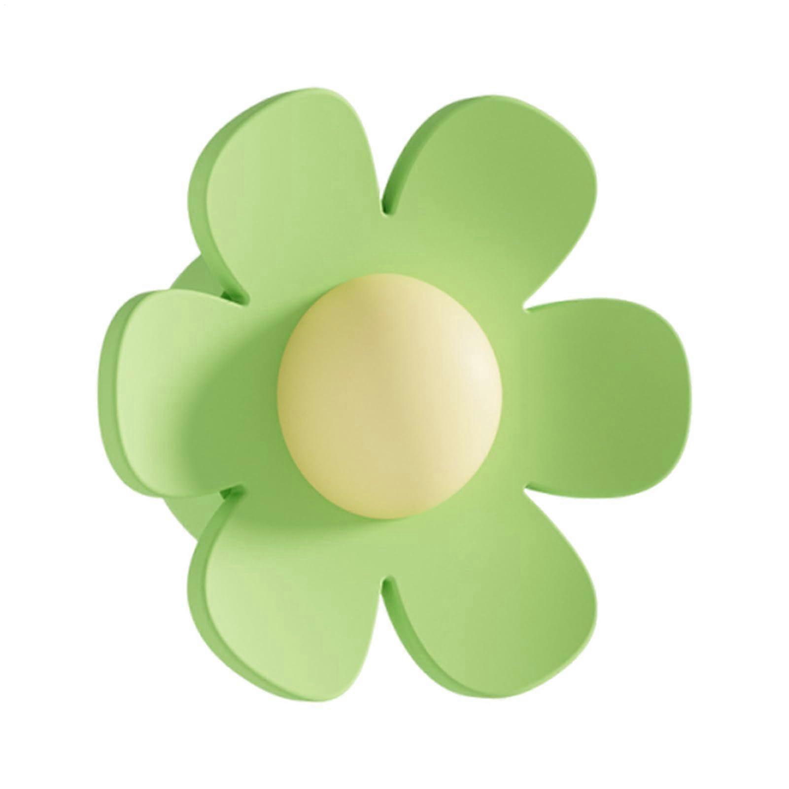 Bathroom Sink Overflow Trim Ring, Basin Trim Cover FlowerShaped Gasket Insert for Sink and Kitchen Sink Green