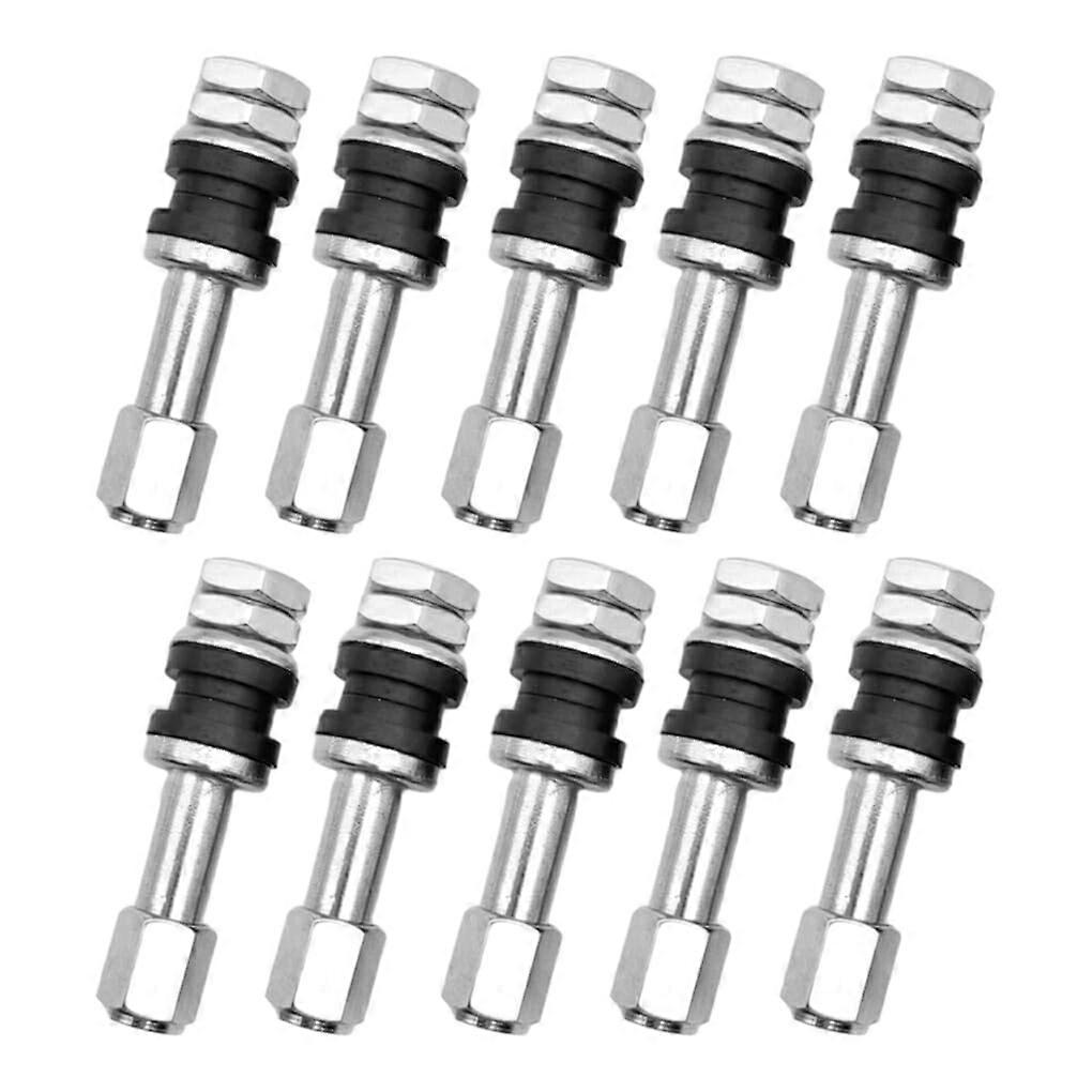 Performance Long Tire Durable Stem TR48E Silver,10pcs