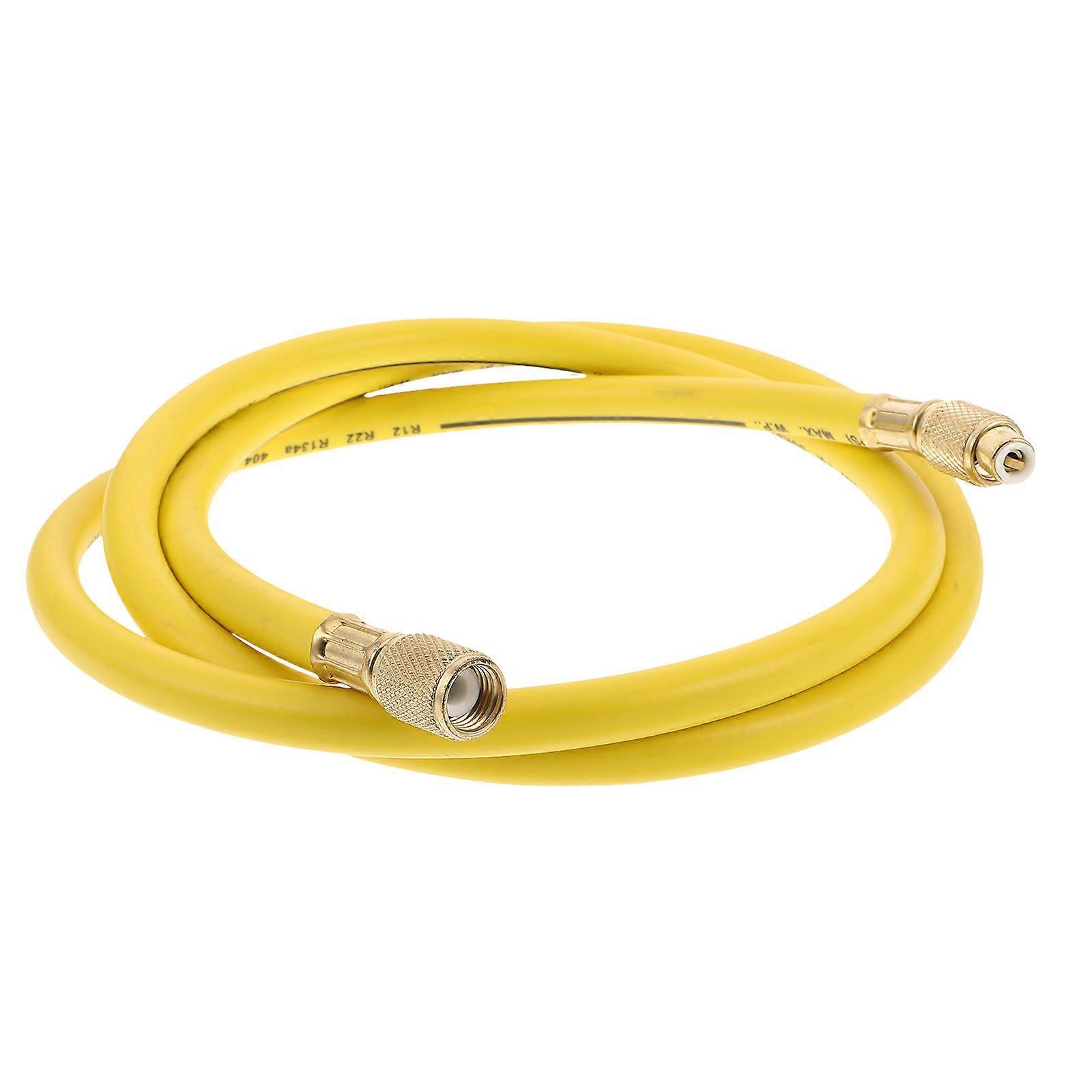 Refrigerant Charging Hose Set Car Air Conditioner and Home Hvac Systems Rubber and Copper Bendable Flexible Hose for Refrigerant Filling 1Pack