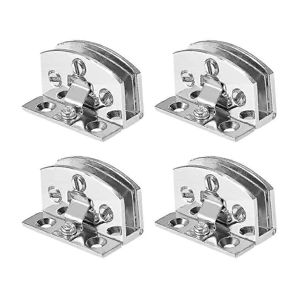 4 قطع زجاج الباب المفصلي خزانة عرض مجلس الوزراء الباب المفصلي الزجاج المشبك ، لسمك الزجاج 5-7mm ، khw