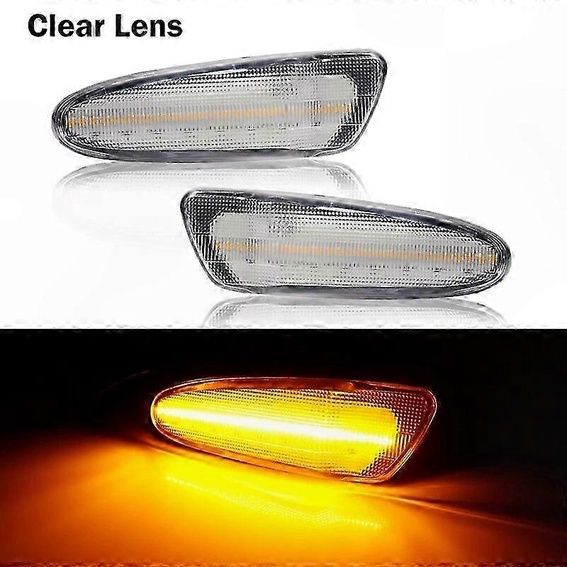 White/Amber LED Side Marker Lights for 1997-2005 Models ZZT230 ZZT231 MK4 Compliant Vehicles