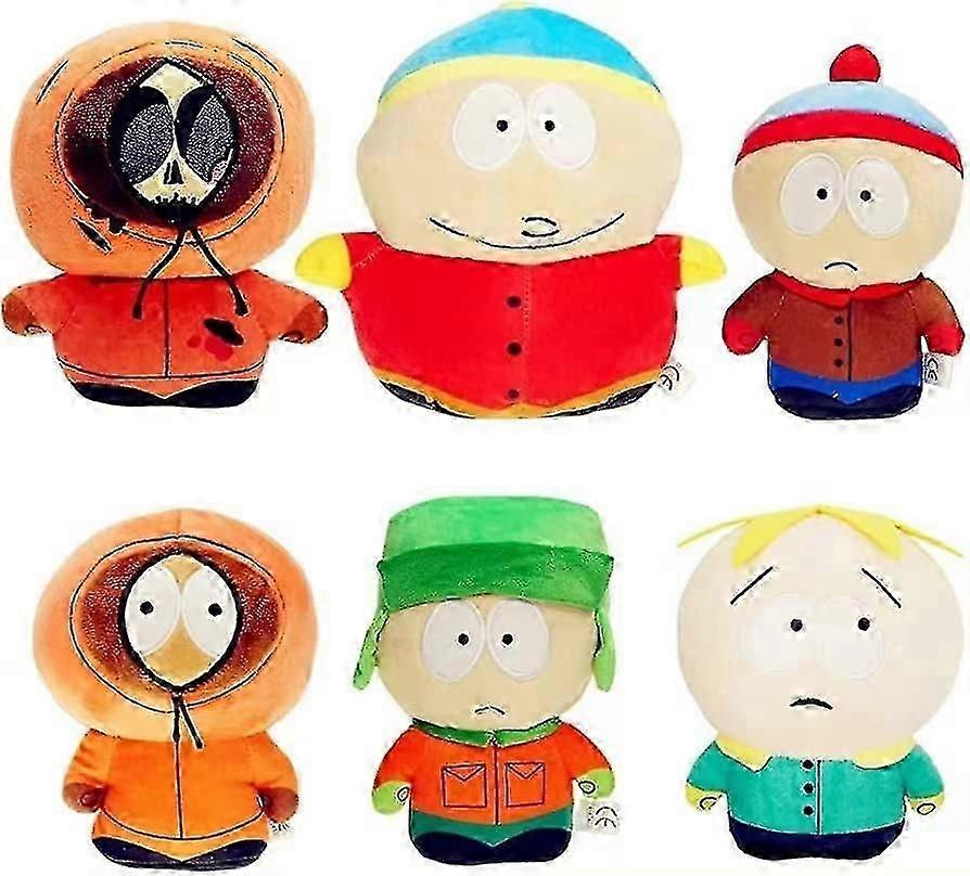 South North Park Plush Toys 7.2' Kyle Cartman Kenny Butter Doll Multicolour Plush Toys For Fans (6pcs) Type2