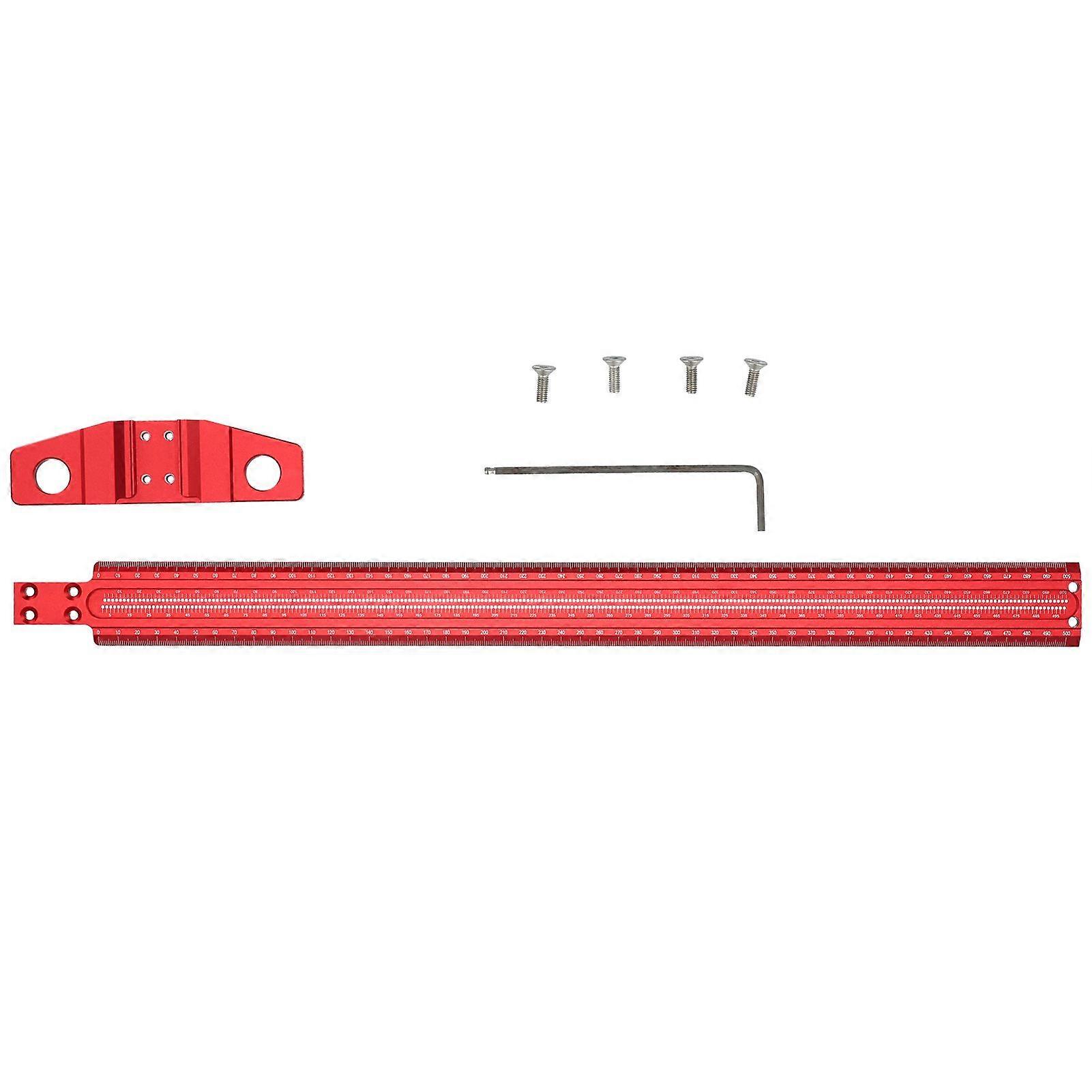 T Square Ruler Aluminum Alloy Removable Woodworking Scriber Art Framing Drafting Tools500mm