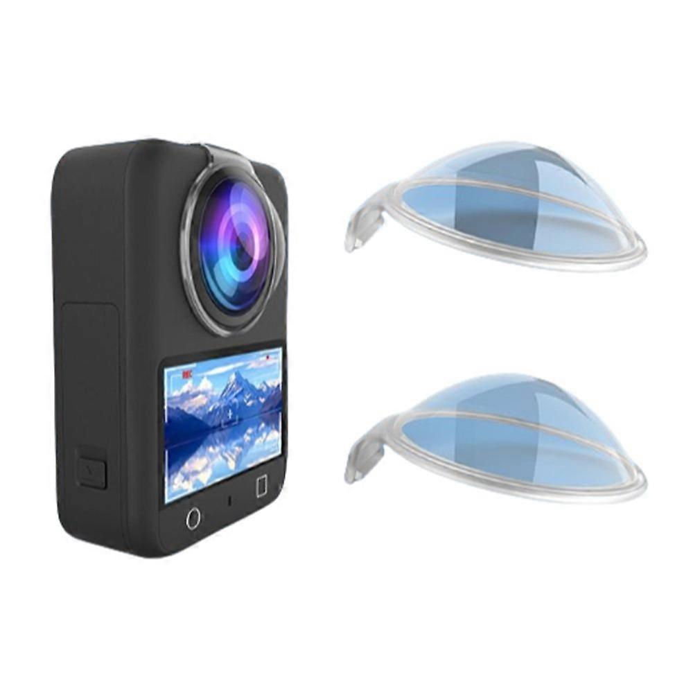 2Pcs Compatible For DJI Osmo 360 Lens Protector Panoramic Camera PC Lens Cover Cap