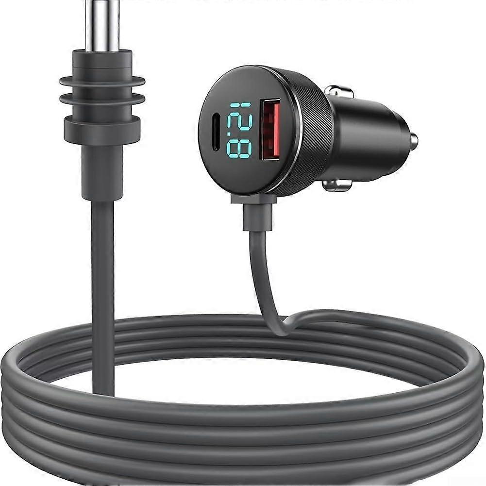 Digital Display Vehicle Power Cable 12V 24V Quick Charge 2M Compatible with Cars Trucks RVs and Other Vehicles