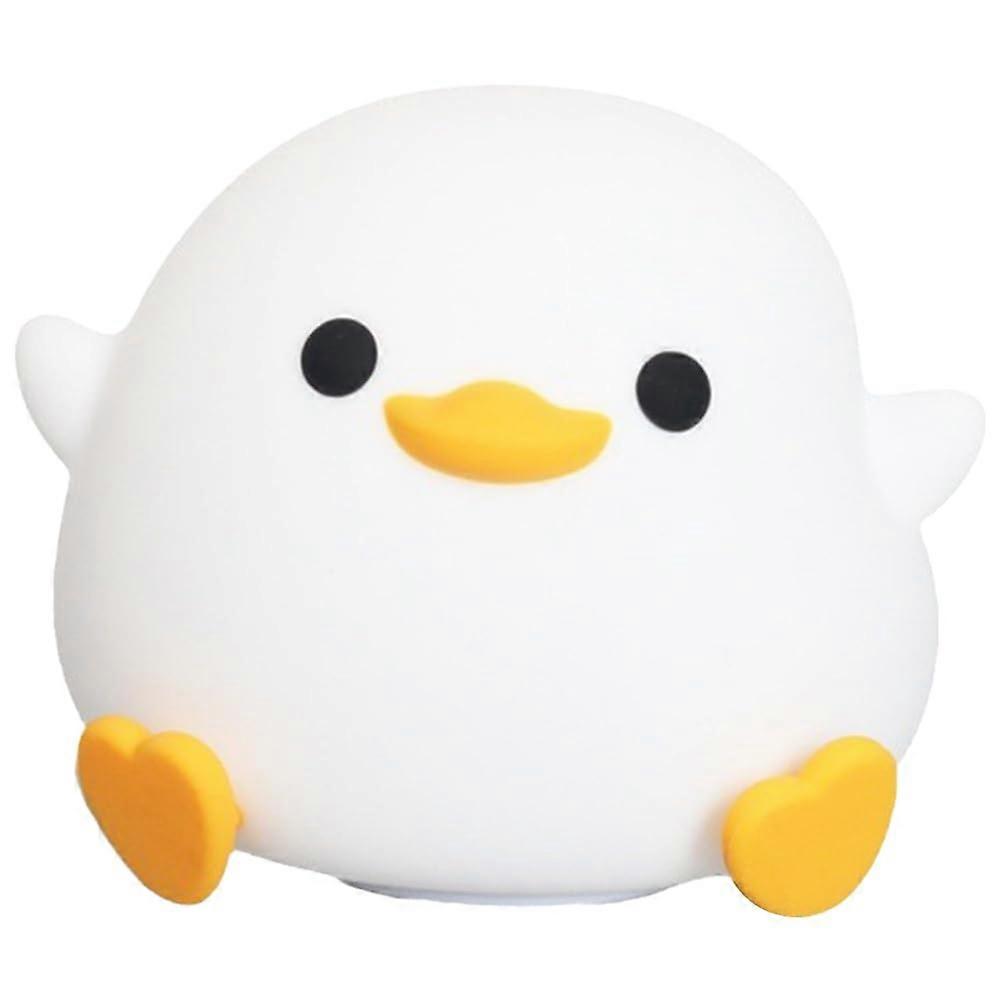 Silicone Duck Night Light Compact Dimmable Bedside Lamp, USB Rechargeable, 7 Color Options, Nursery Night Light For Home