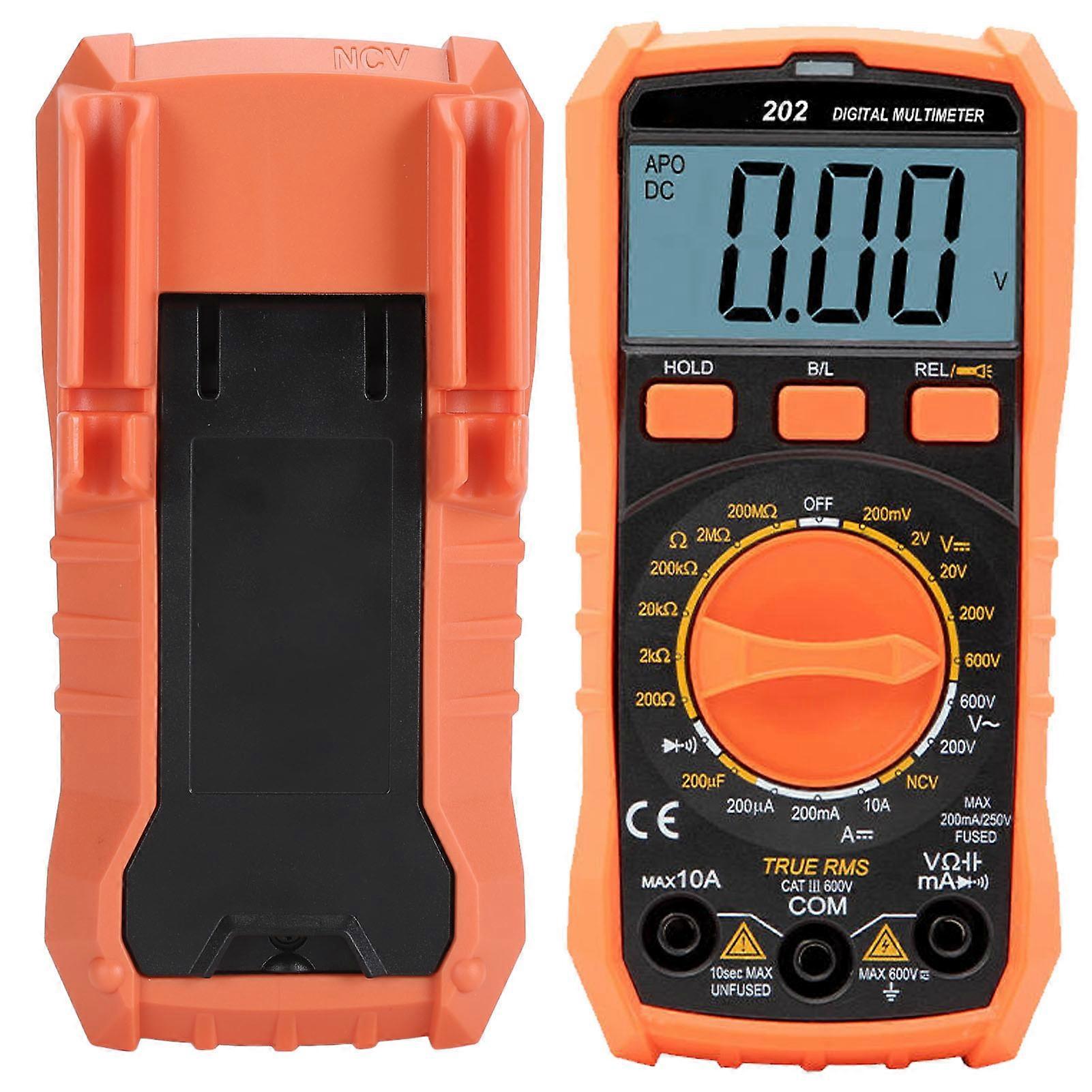 Digital Multimeter VC202 200μF Capacitance LCD Backlit Display