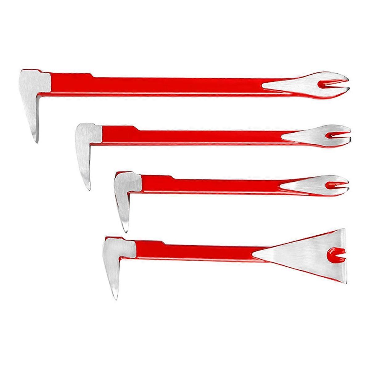 4-Piece Nail Puller Tool Set, 12in, 1in, 8in - Mini Pry Bar