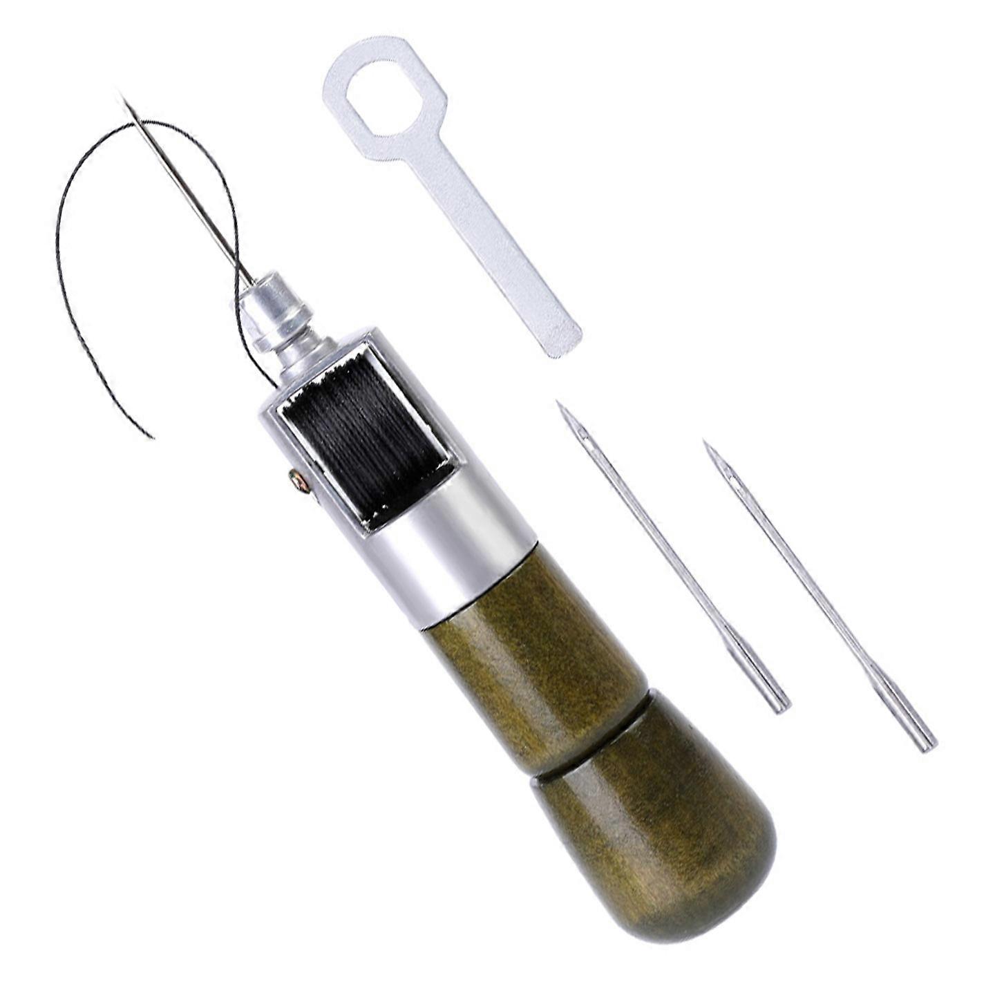 Leathercraft Stitching Tool 2 Needles Leather Sewing Machine Awl for All Kit