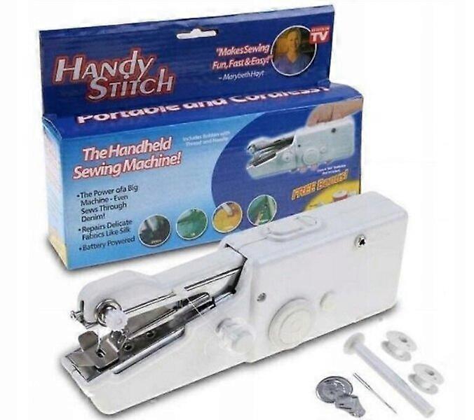 Mini hand sewing machine with switch lock and needle height adjustment, suitable for travel