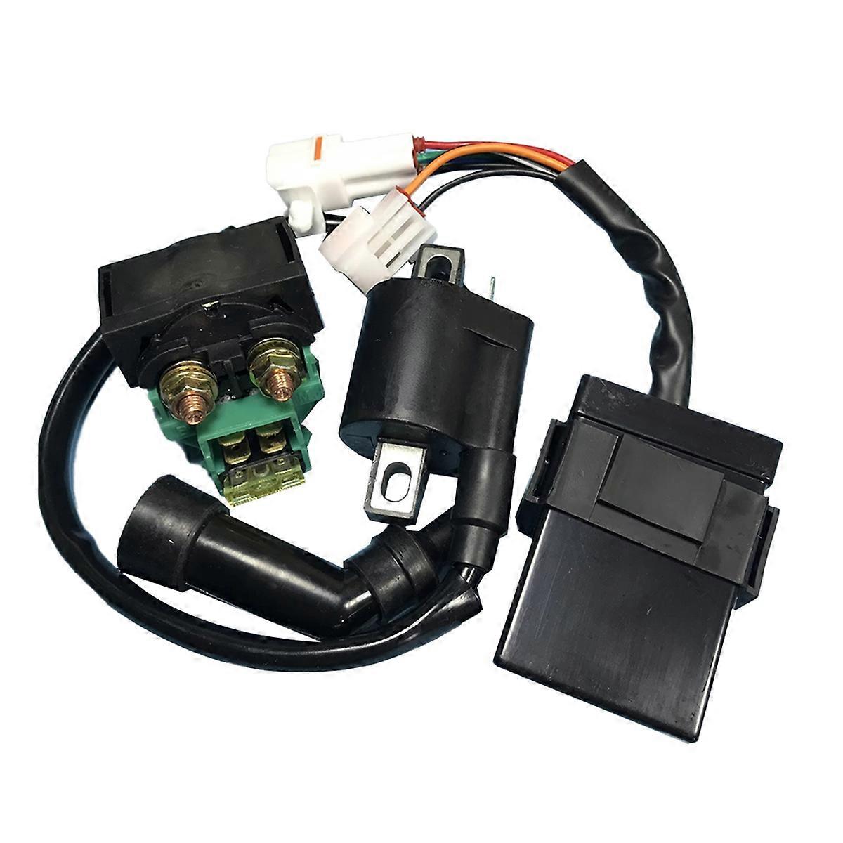 1Set ATV CDI Ignition Coil Solenoid Relay Kit Motorcycle Ignition Coil for JS250 Jianshe 250CC 250-3A ATV Parts