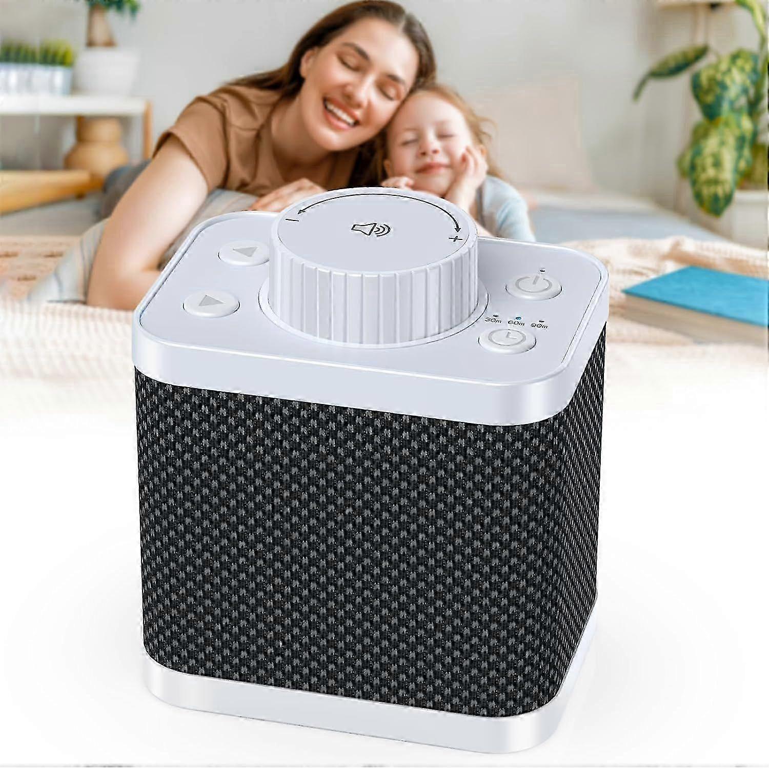 2025 Latest Model White Noise Sound Machine with 20 Soothing Sounds, 18-48h