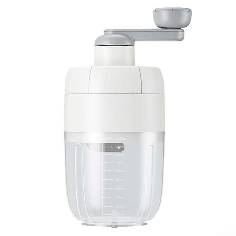 Manual Slushie Machine Large Capacity For Family Gatherings Home Parties White