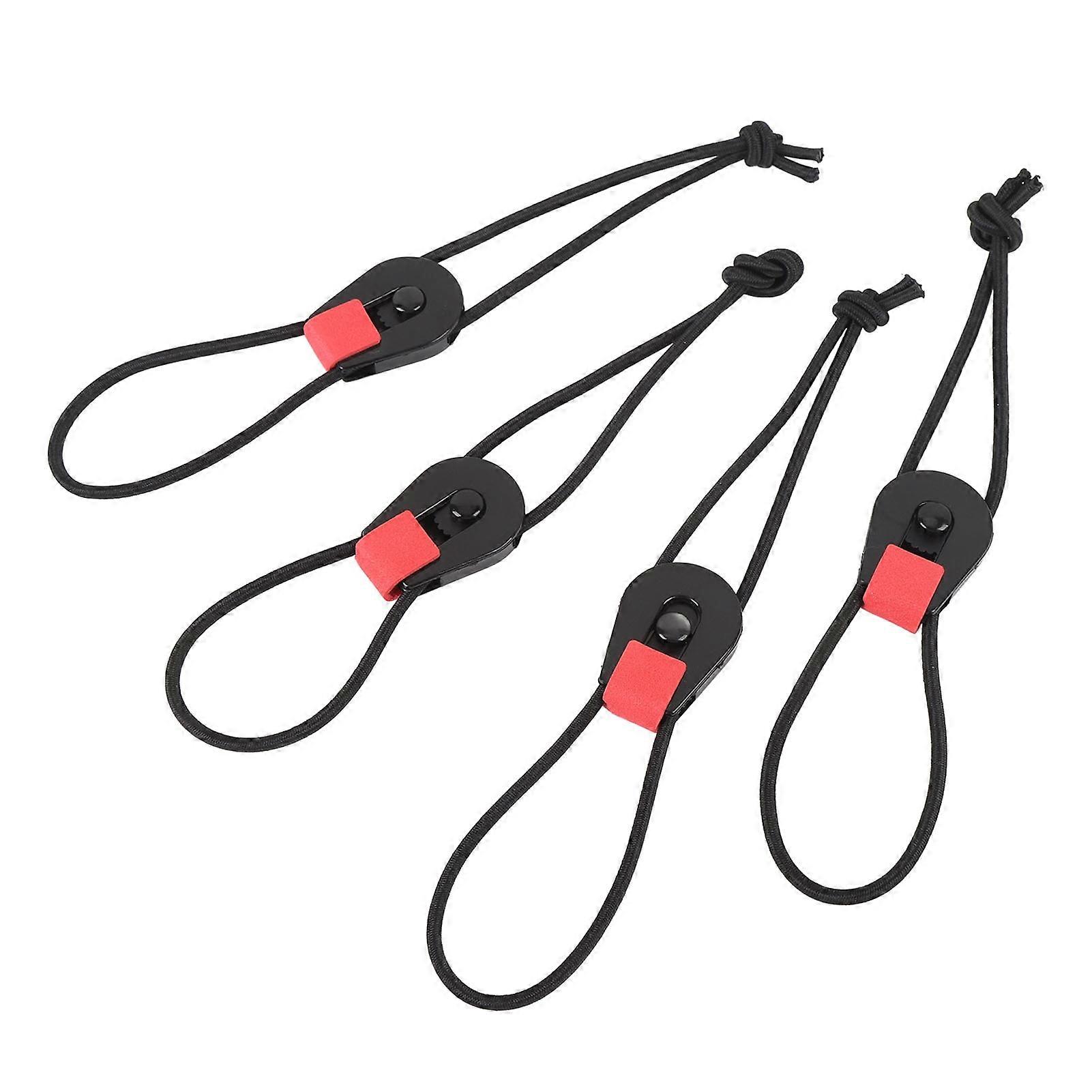 4Pcs Fishing Rod Cable Ties Adjustable Reusable Scratch Resistant Elastic for Skis Extension Cord Hose Rope