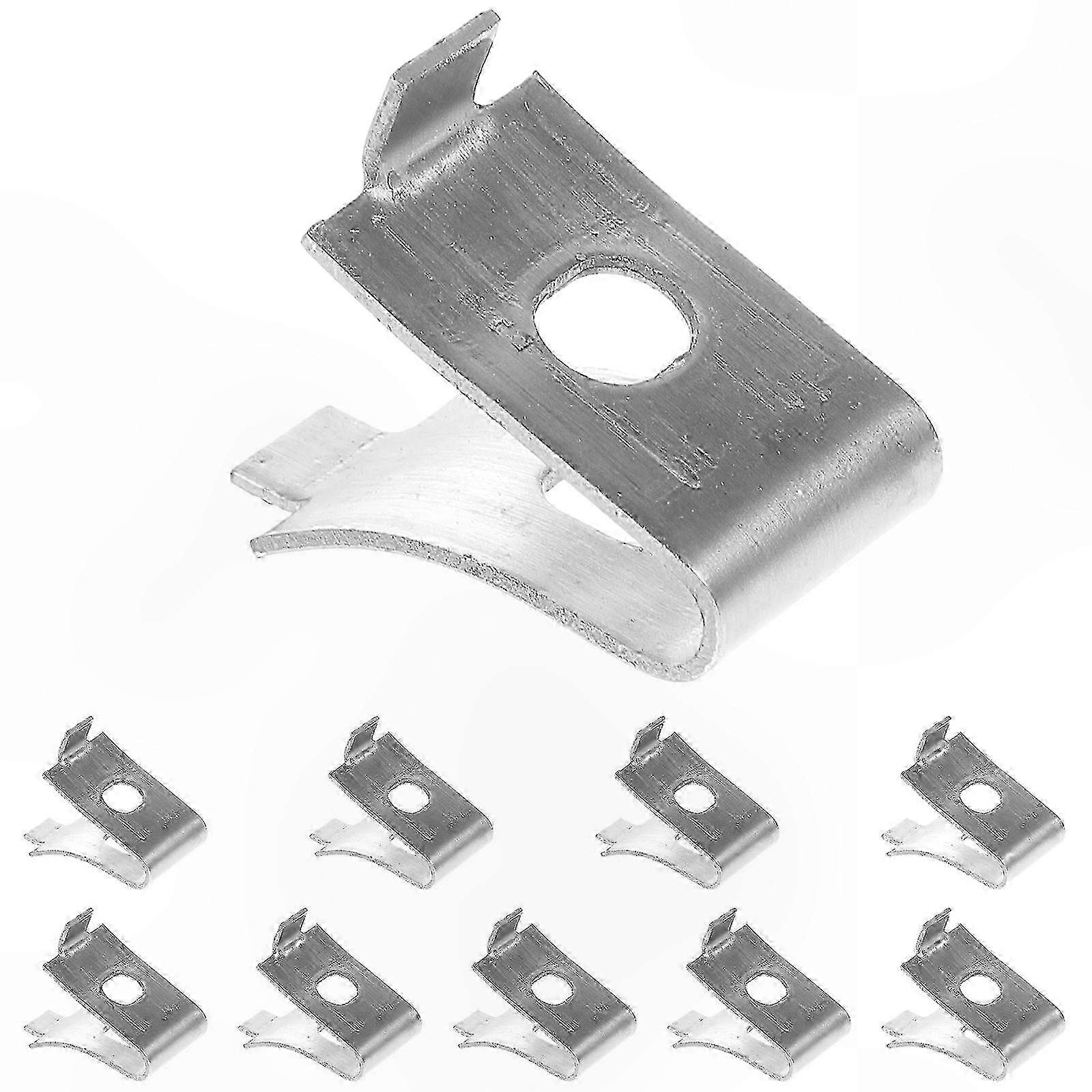 10 Pack Adjustable Shelf Clips - Support Brackets for Custom Shelving Solutions