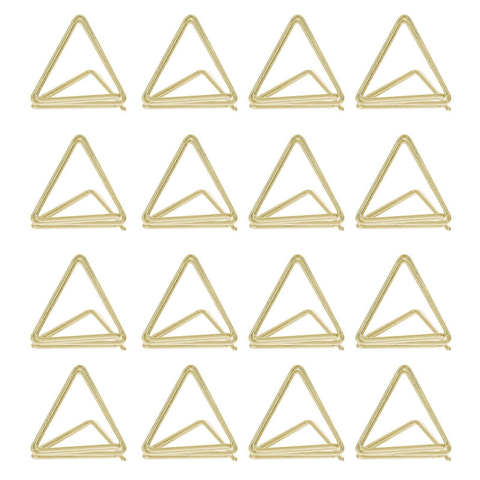 25Pcs Double Triangle Memo Clips Photo Clips Message Clips Business Cards Clamps