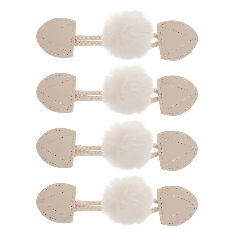 Coat Buttons Replacement Toggle Fasteners For Fabric Ball Buttons Business Settings 4Pcs