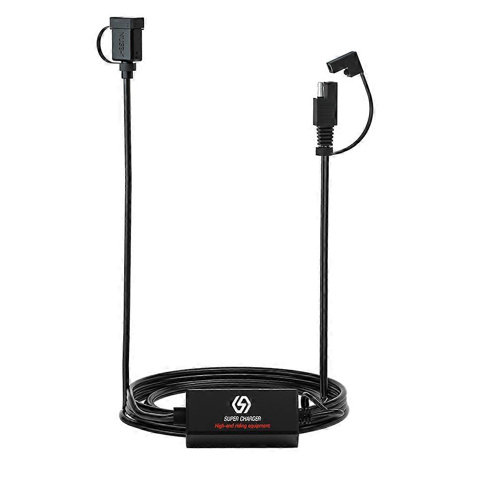 Motorcycle USB Charger Sae Single USB Cable Adapter for Charging Devices