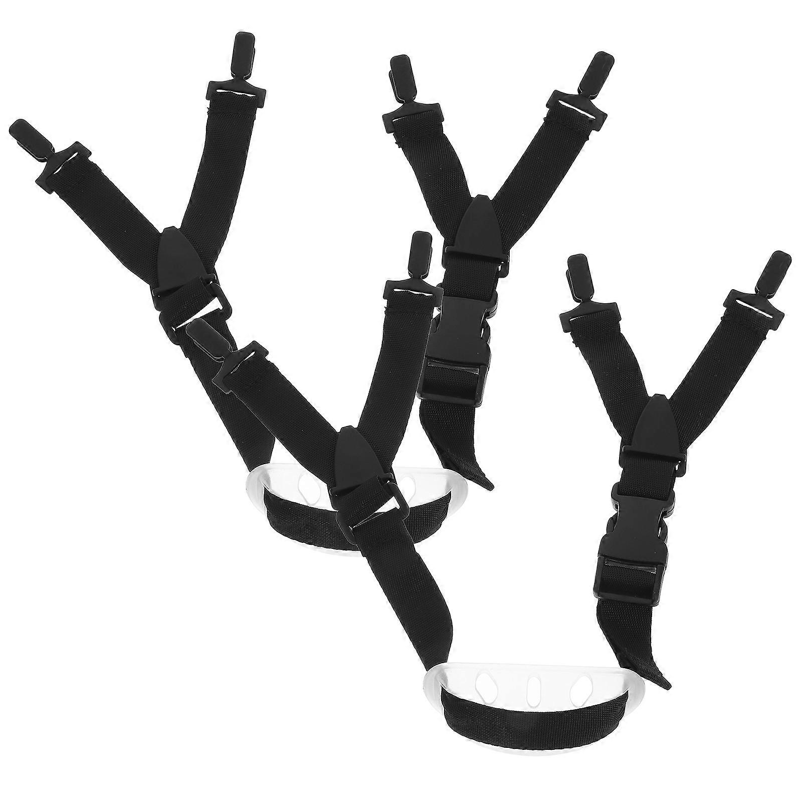 Safety Chin Strap Adjustable Fabric Strap 2Pcs with Chin Cup