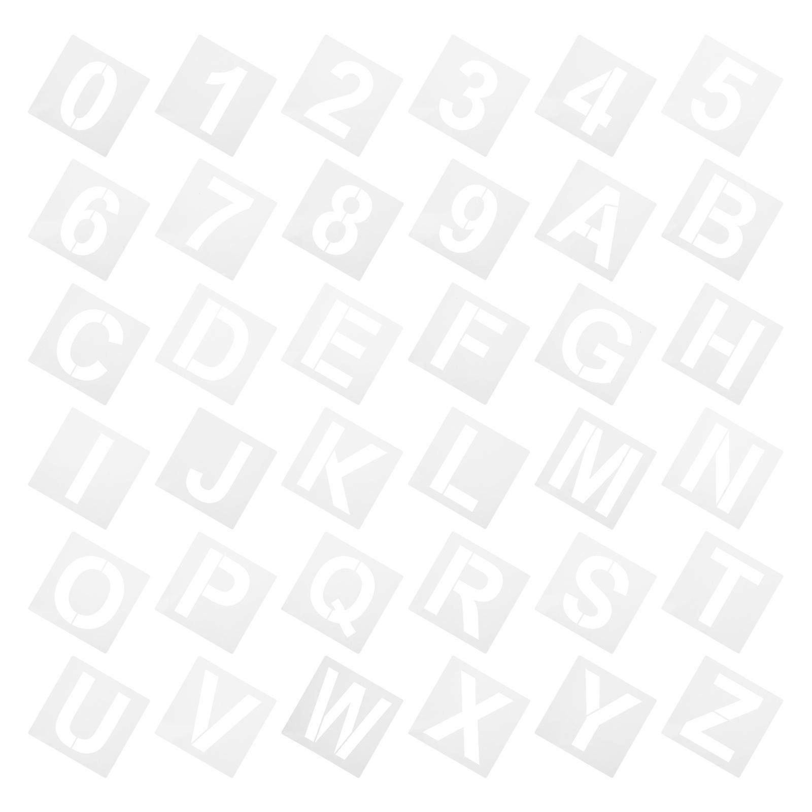 Painting Template Alphabet for Decorating 36Pcs Creative DIY Accessories