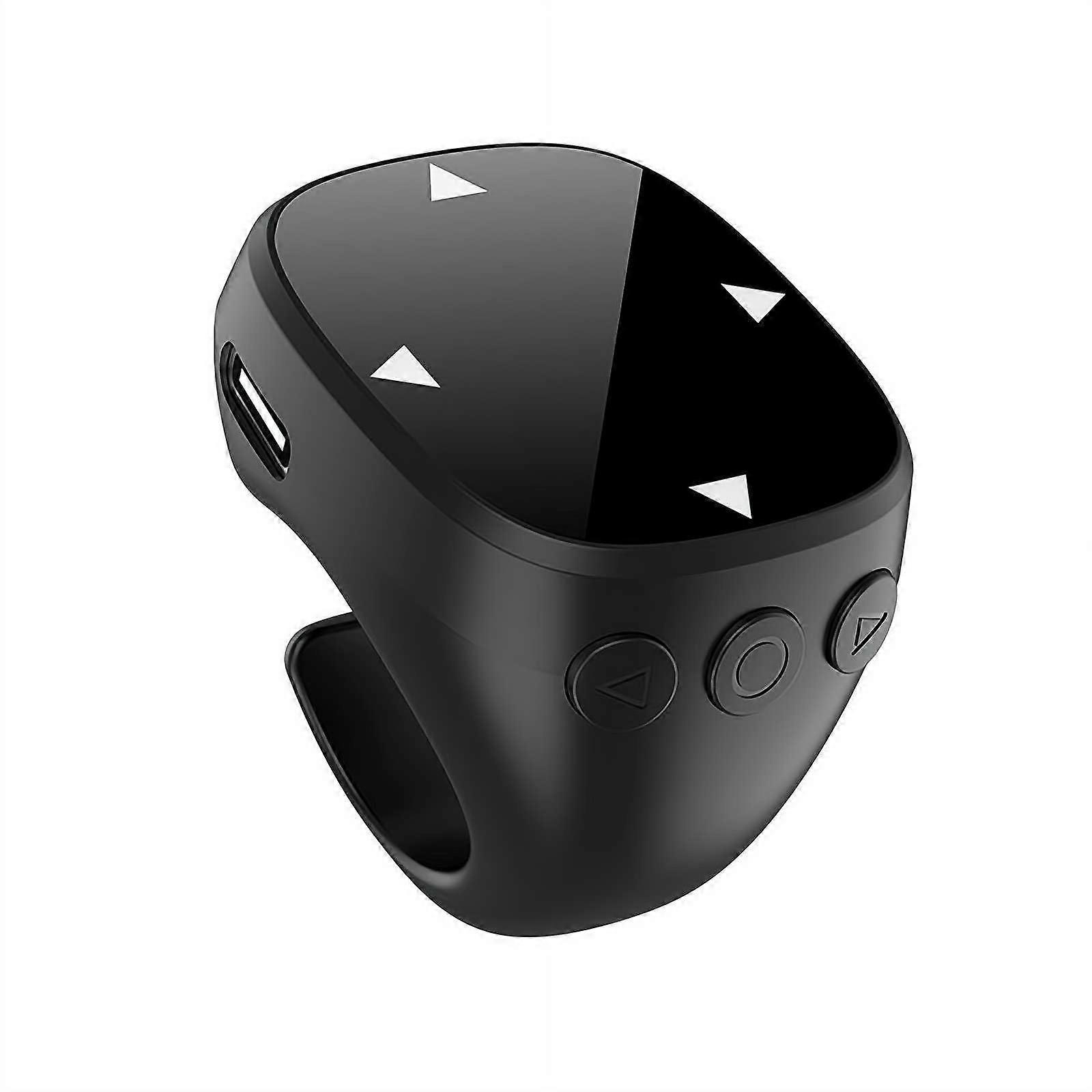 Touchscreen Fingertip Wireless Bluetooth Remote Control Ring For Phone Scrolling, Page Turner, Black, 1 Set